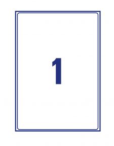 Avery LR7167-100 Recycled Parcel Labels 100 sheets - 1 Label per Sheet thumbnail 1