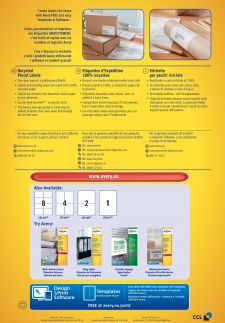 Avery LR7168-100 Recycled Parcel Labels 100 sheets - 2 Labels per Sheet thumbnail 4