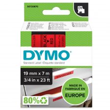 Dymo 45807 19mm x 7m Black on Red Tape thumbnail 1