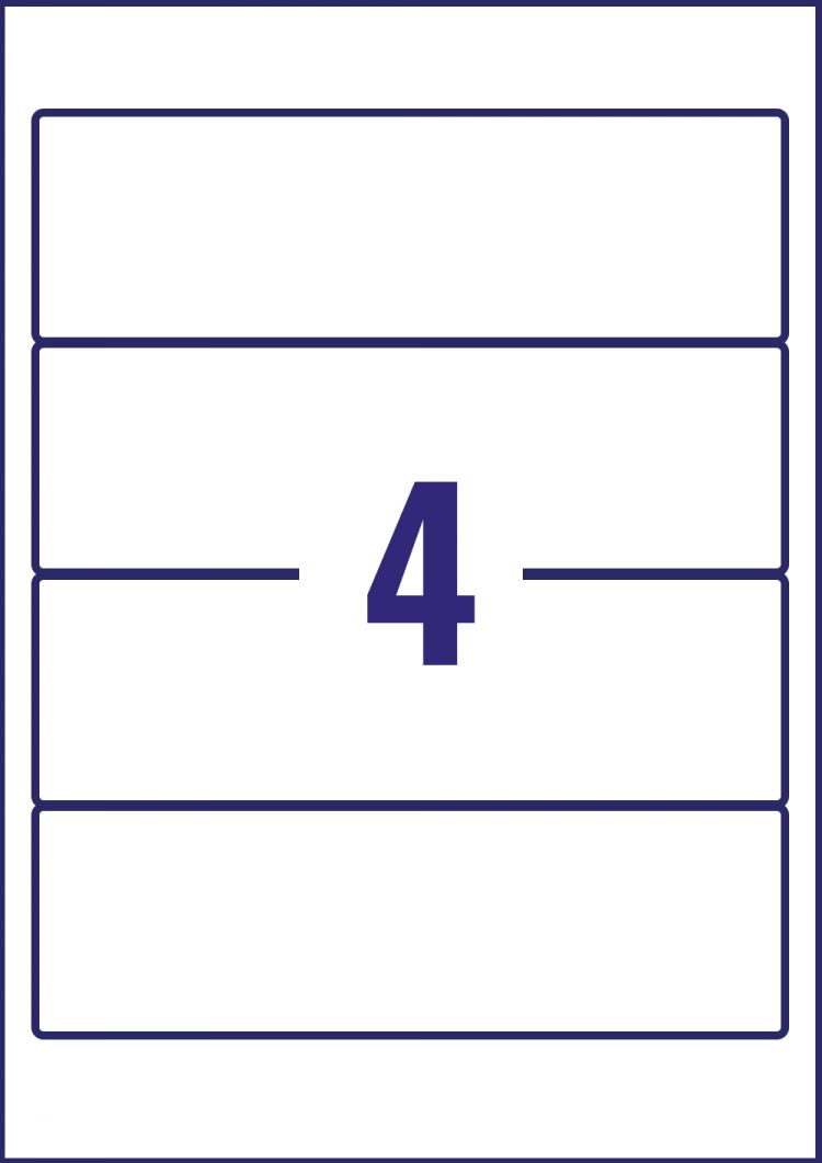 Avery J8171-25 Filing Labels 25 sheets - 4 Labels per Sheet - Image 2