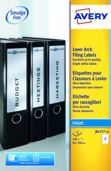 Avery J8171-25 Filing Labels 25 sheets - 4 Labels per Sheet thumbnail 4