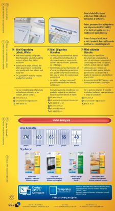 Avery J8659-25 17.8 x 10mm Mini Multipurpose Labels 25 Sheets - 270 Labels per Sheet thumbnail 3