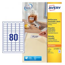 Avery L4732REV-25 35.6 x 16.9mm Mini Multipurpose Labels 25 Sheets - 80 Labels per Sheet thumbnail 2