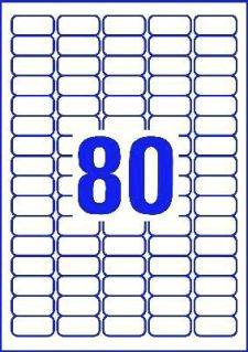 Avery L4732REV-25 35.6 x 16.9mm Mini Multipurpose Labels 25 Sheets - 80 Labels per Sheet