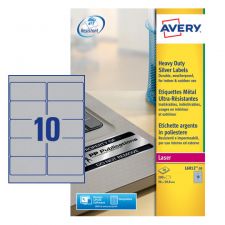 Avery L6012-20 Resistant Labels 20 sheets - 10 Labels per Sheet