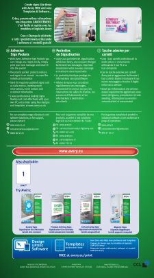 Avery L7083-10 221 x 304mm Sign Pockets 10 Sheets - 1 Pocket per sheet thumbnail 4