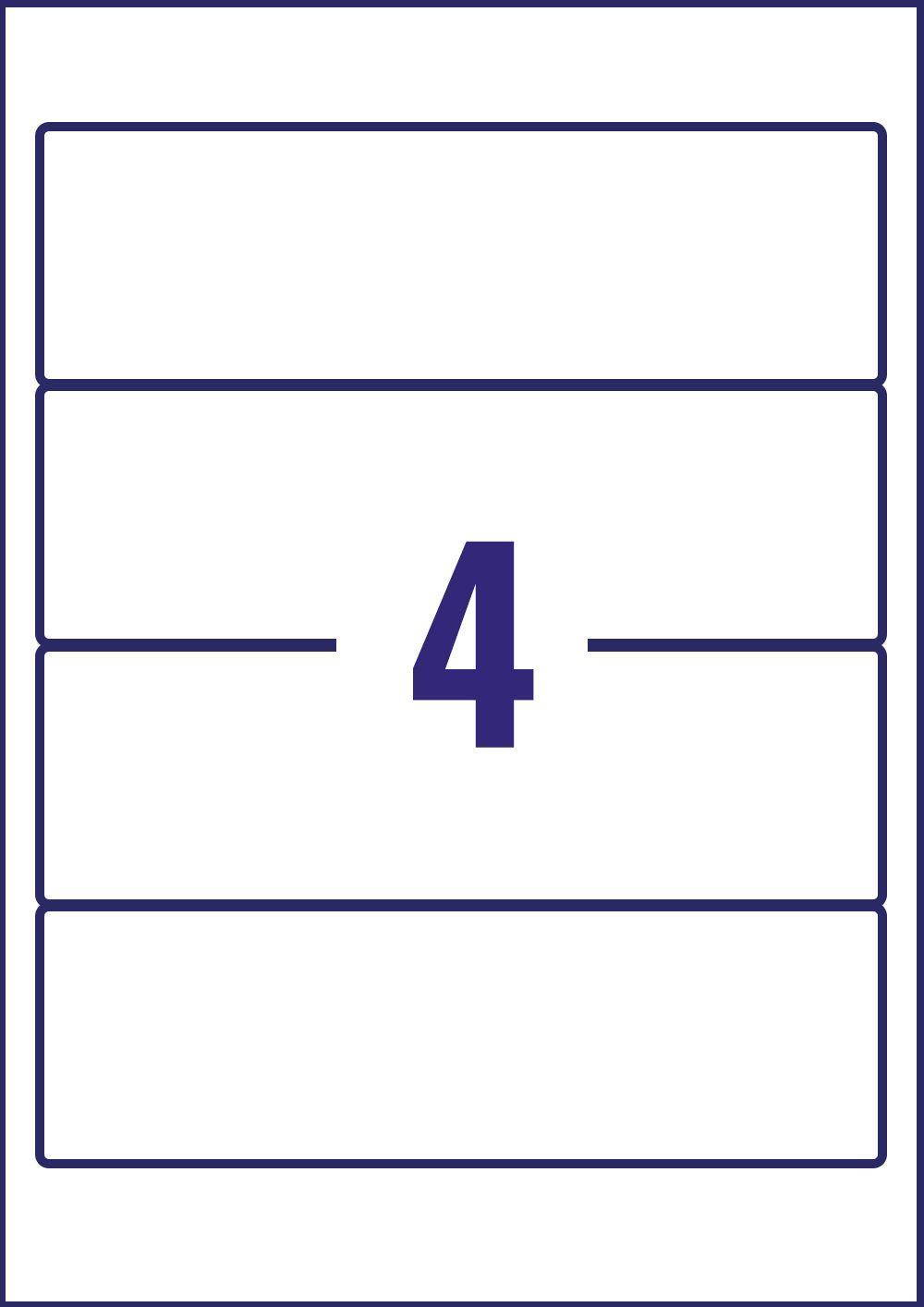 Avery L7171-25 Filing Labels 25 sheets - 4 Labels per Sheet