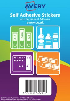 Avery 32-291 8 mm Round Assorted Colour Stickers thumbnail 2