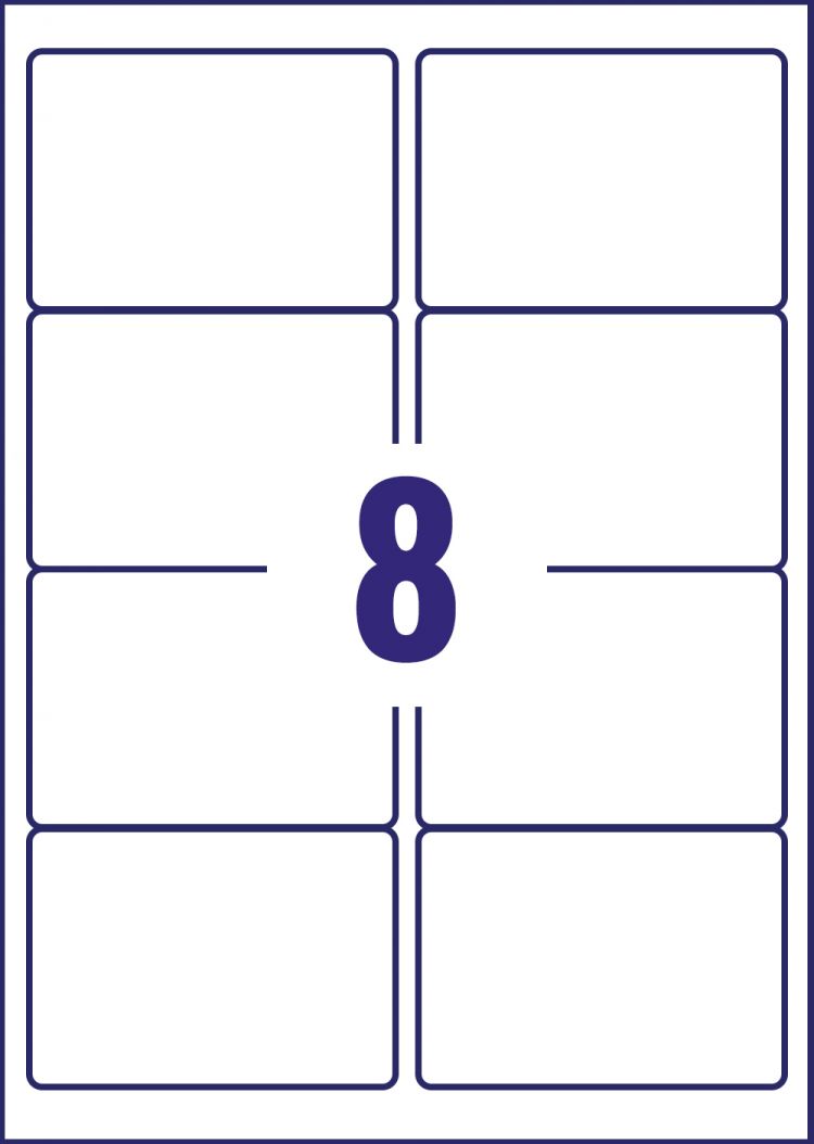 Avery L7993-25 Waterproof Labels 25 sheets - 8 Labels per Sheet - Image 2