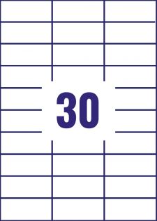 Avery 3489 Multipurpose Labels 100 A4 sheets - 30 White Labels per Sheet thumbnail 2