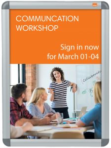 Nobo 1902213 A3 Clip Frame Silver and Grey thumbnail 3