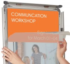 Nobo 1902213 A3 Clip Frame Silver and Grey thumbnail 2