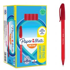 paper Mate S0957140 Inkjoy 100 Capped Medium Red Tuck x 50 thumbnail 1