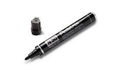 Pentel N50 12 Pack Black Permanent Marker Bullet Tip 2.2mm Line thumbnail 1
