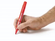 Pentel N50 12 Pack Red Permanent Marker Bullet Tip 2.2mm Line thumbnail 1