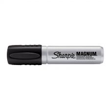 Sharpie S0949850 Pro Metal Barrel Magnum large Chisel Black Pack of 12 thumbnail 2