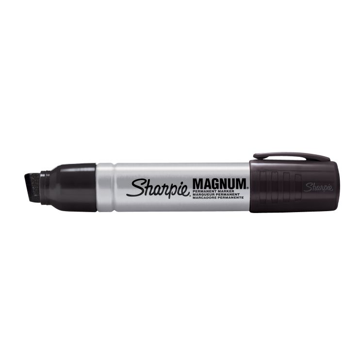 Sharpie S0949850 Pro Metal Barrel Magnum large Chisel Black Pack of 12 - Image 4