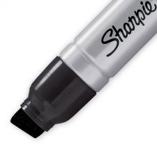 Sharpie S0949850 Pro Metal Barrel Magnum large Chisel Black Pack of 12 thumbnail 3