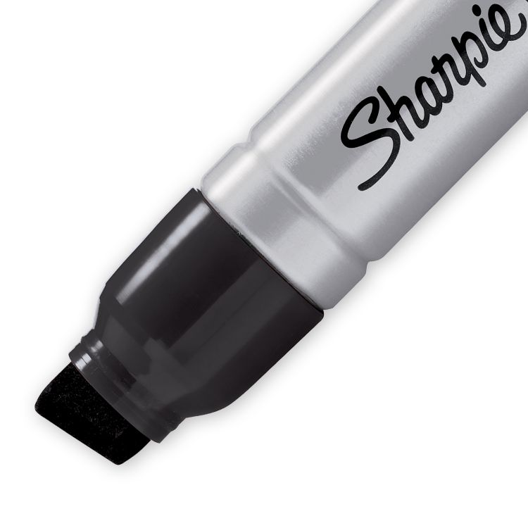 Sharpie S0949850 Pro Metal Barrel Magnum large Chisel Black Pack of 12 - Image 3