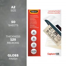 Fellowes A2 125Mic Pouch 50 thumbnail 2