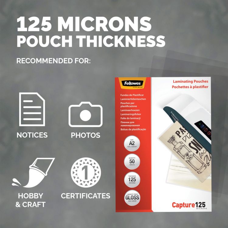 Fellowes A2 125Mic Pouch 50 - Image 6