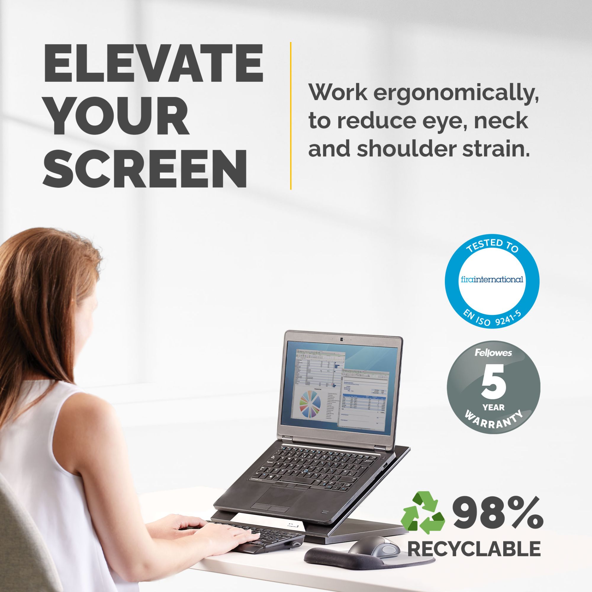 Fellowes 8038401 Designer Suites laptop Riser