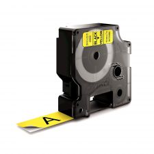 Dymo 45808 19mm x 7m Black on Yellow Tape thumbnail 2