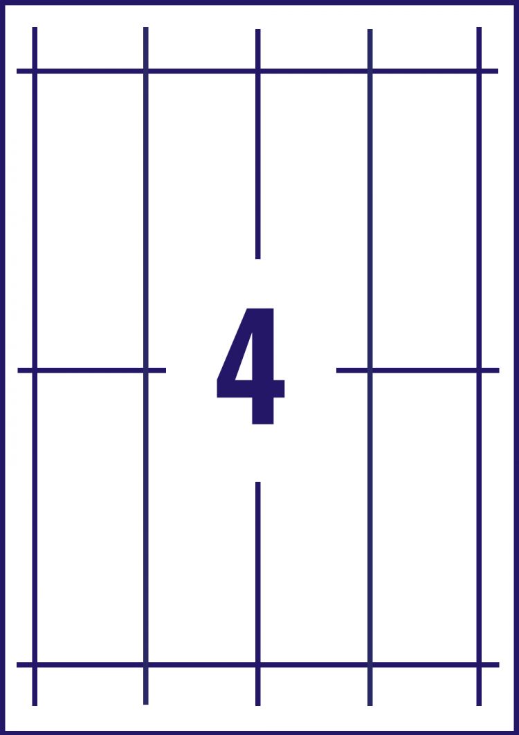 Avery L4794-10 120 x 45mm Tent Cards 10 Sheets - 4 Cards per Sheet - Image 2