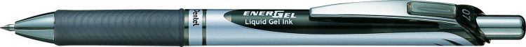 Pentel Energel XM 12 Pack Black Retractable Gel Rollerball Pen 0.7mm - Image 1
