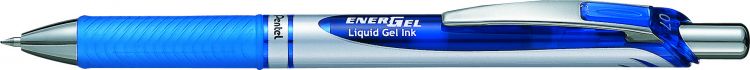 Pentel Energel XM 12 Pack Blue Retractable Gel Rollerball Pen 0.7mm - Image 1