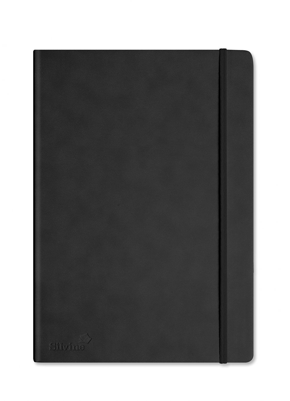 Silvine A4 Executive Soft Feel Casebound Notebook Black