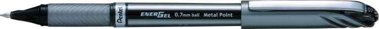 Pentel Energel+ 12 Pack Black Gel Rollerball Pen 0.7mm Tip 0.35mm Line - Image 1