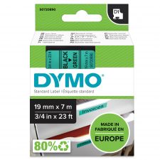 Dymo 45809 19mm x 7m Black on Green Tape thumbnail 1