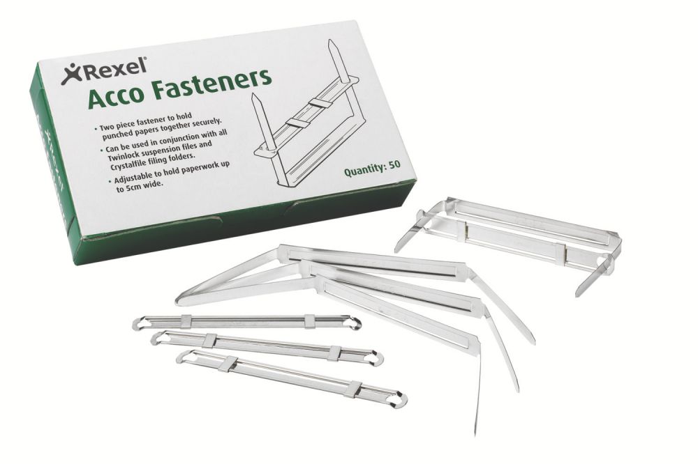 Rexel+Fasteners+80x50mm+Pack+of+50