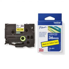 Brother TZE661 Black on Yellow 8M x 36mm Gloss Tape thumbnail 2