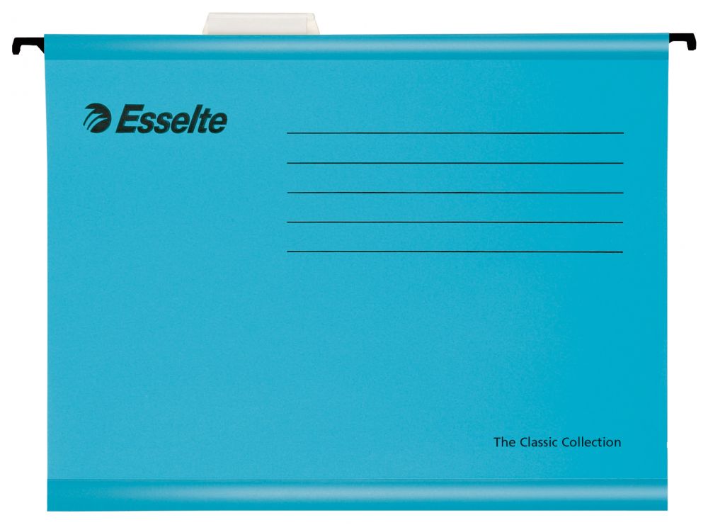 Esselte Classic Reinforced Suspension File Blue Pack of 25
