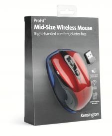 Kensington K72422WW Pro Fit Wireless Mid-Size Mouse Red thumbnail 5