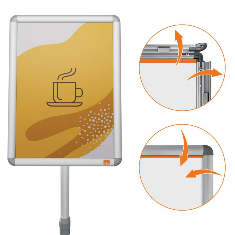Nobo 1902384 A3 Snap Frame Display Stand - Image 3