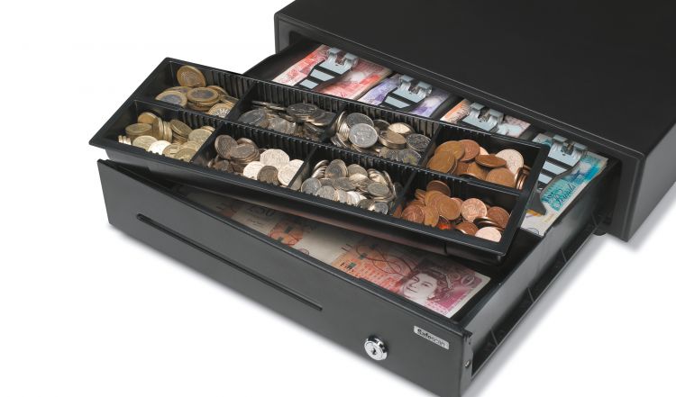 Safescan LD-4141 Low Duty Cash Drawer with 8 Coin and 4 Note Trays - Image 5