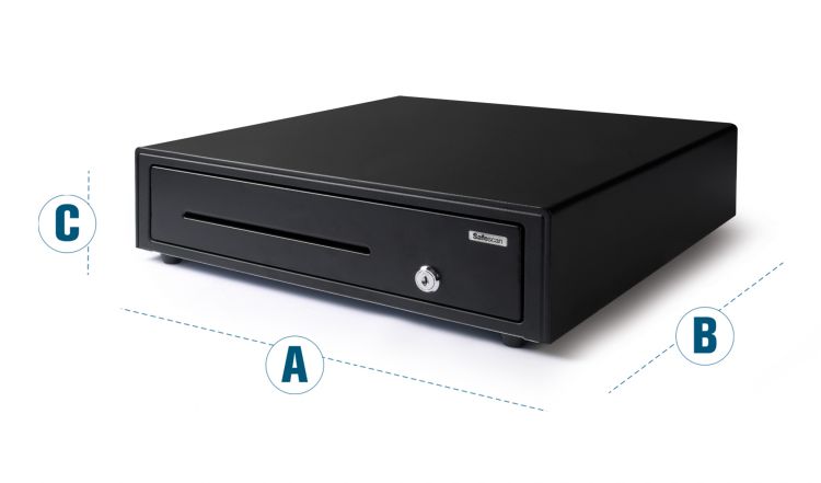 Safescan SD-4141 Standard Duty Cash Drawer with 8 Coin and 4 Note Trays - Image 1