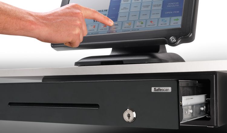 Safescan SD-4141 Standard Duty Cash Drawer with 8 Coin and 4 Note Trays - Image 6
