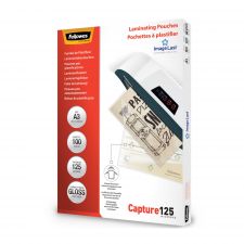 Fellowes 53075 IL A3 125Mic Pouch 100pk thumbnail 1