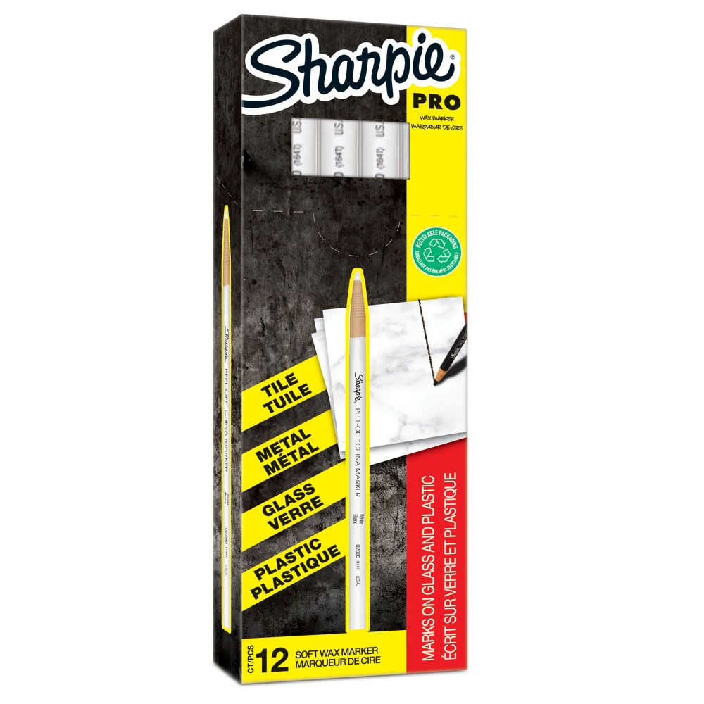 Sharpie S0305061 Pro White China Marker Box of 12