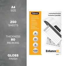 Fellowes 5312903 A4 80Mic Pouch 250pk thumbnail 2