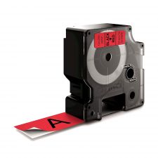 Dymo 53717 24mm x 7m Black on Red Tape thumbnail 2