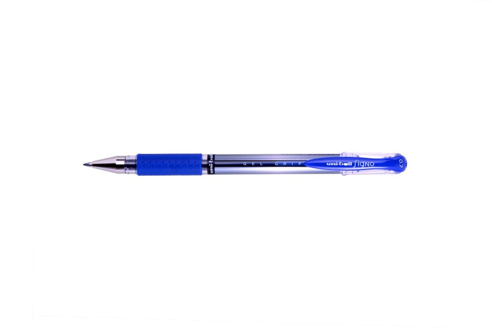 uni-ball Signo 12 Pack Blue Gel Impact Rollerball Pen 1.0mm Broad Nib