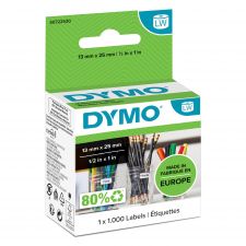 Dymo 11353 13mm x 25mm Multi Purpose Labels Black On White thumbnail 1