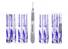 Swordfish Scalpel No.3 metal with 4 Blades Blister thumbnail 2