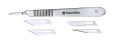 Swordfish Scalpel No.3 metal with 4 Blades Blister thumbnail 3