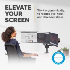 Fellowes 8042601 Platinum Series Triple Monitor Arm thumbnail 2